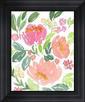 Framed Sarah&#39;s Vibrant Garden Print