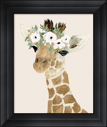 Framed Little Giraffe Print