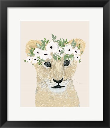 Framed Little Lion Print