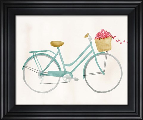 Framed Butterfly Bicycle Print