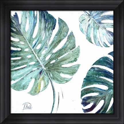 Framed Organic With Blues I Print