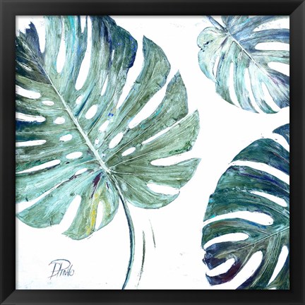 Framed Organic With Blues I Print