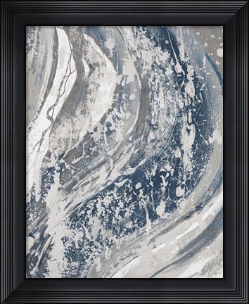 Framed Blue Wave Print