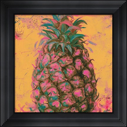 Framed Pop Contemporary Pineapple I Print