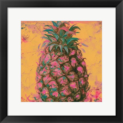 Framed Pop Contemporary Pineapple I Print