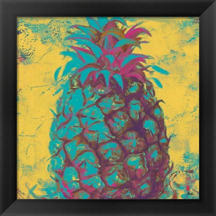 Framed Pop Contemporary Pineapple II Print