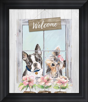 Framed Doggy Welcome Print