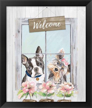 Framed Doggy Welcome Print