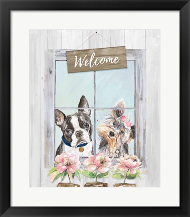 Framed Doggy Welcome Print