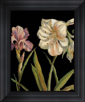 Framed Garden At Night I Print