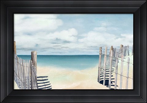 Framed Beach Posts Print