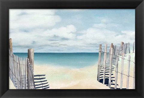 Framed Beach Posts Print