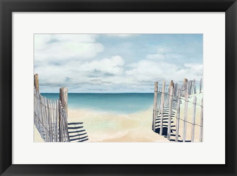 Framed Beach Posts Print