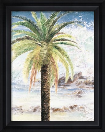 Framed Coastal Palms II Print