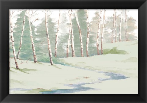 Framed Winter Landscape Print