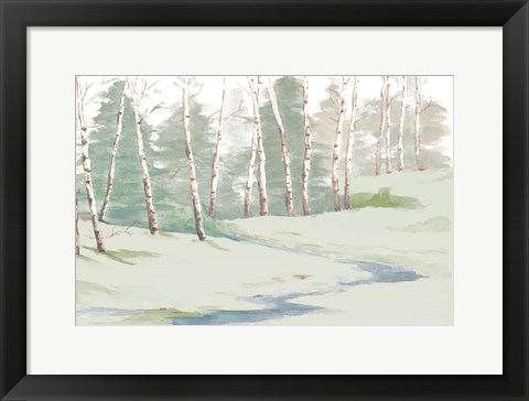 Framed Winter Landscape Print