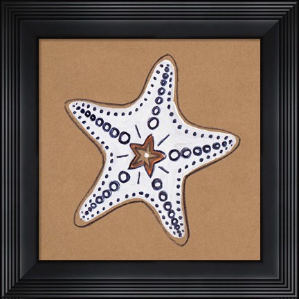 Framed Ocean World Starfish Print