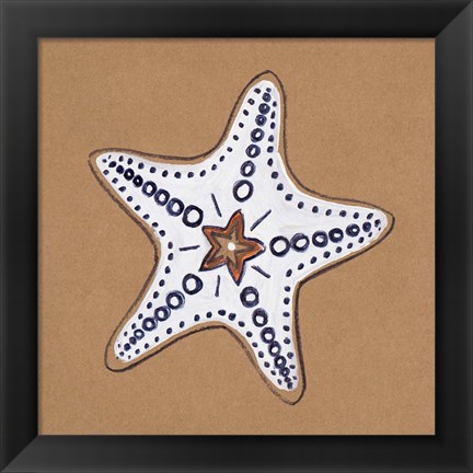 Framed Ocean World Starfish Print