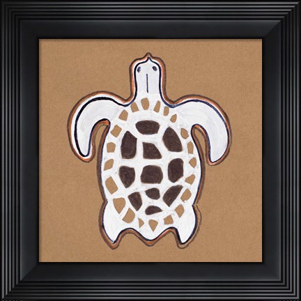 Framed Ocean World Turtle Print