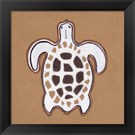 Framed Ocean World Turtle Print