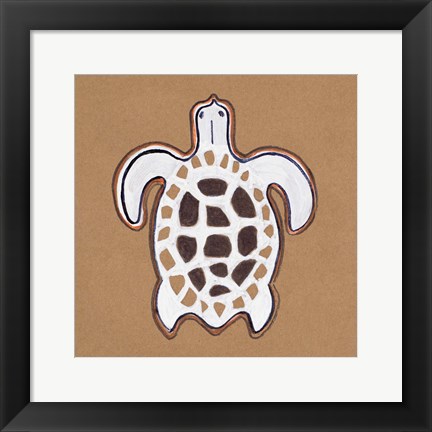 Framed Ocean World Turtle Print