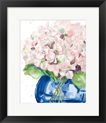 Framed Fresh Hydrangeas Print