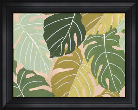 Framed Back To Nature Palm Leaves Print