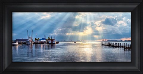 Framed Sunset At St. Andrews Print
