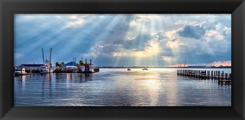 Framed Sunset At St. Andrews Print