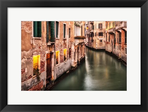 Framed Venice Twilight Print