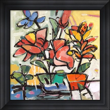Framed Southern Florals II Print