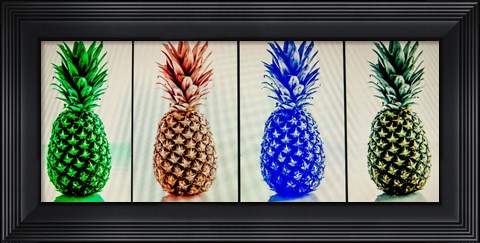 Framed Pineapples Print