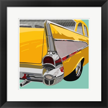 Framed Vintage Car Shot I Print