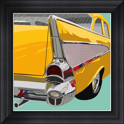 Framed Vintage Car Shot I Print