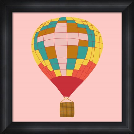 Framed Hot Air Balloon I Print
