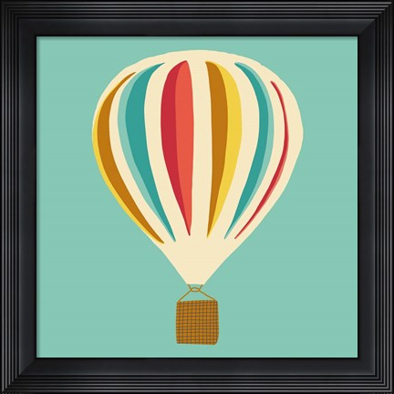 Framed Hot Air Balloon II Print