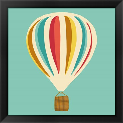 Framed Hot Air Balloon II Print