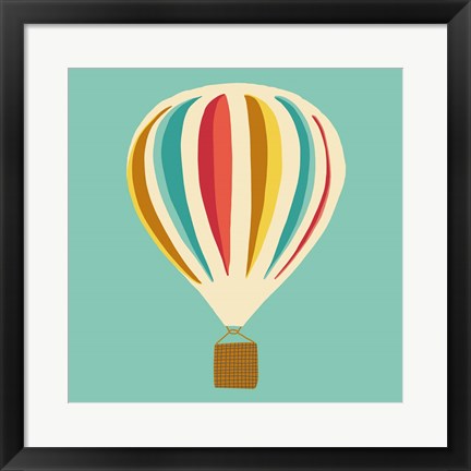 Framed Hot Air Balloon II Print