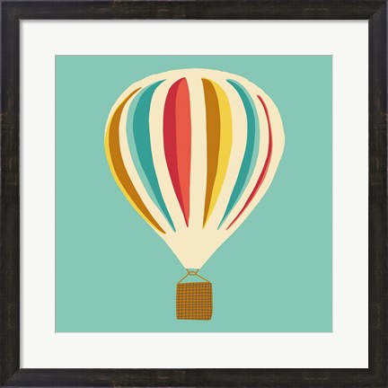 Framed Hot Air Balloon II Print