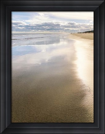 Framed Beach at Dusk Print