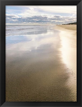 Framed Beach at Dusk Print