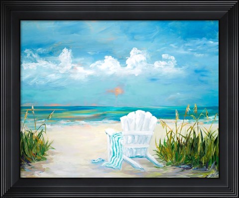 Framed Beach Scene II Print