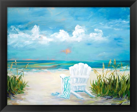 Framed Beach Scene II Print