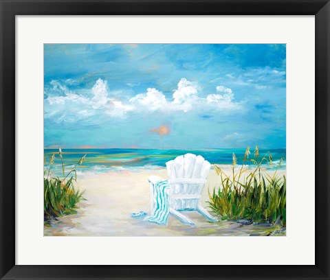 Framed Beach Scene II Print