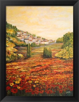 Framed Tuscany Scene Print