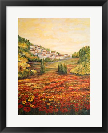 Framed Tuscany Scene Print