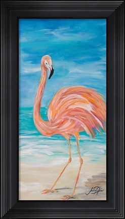 Framed Flamingo II Print