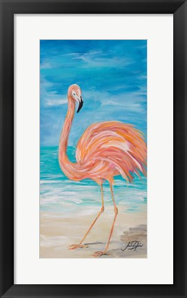 Framed Flamingo II Print