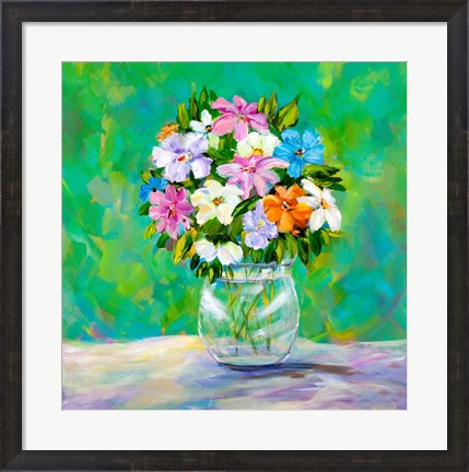 Framed Spring Garden Bouquet Print