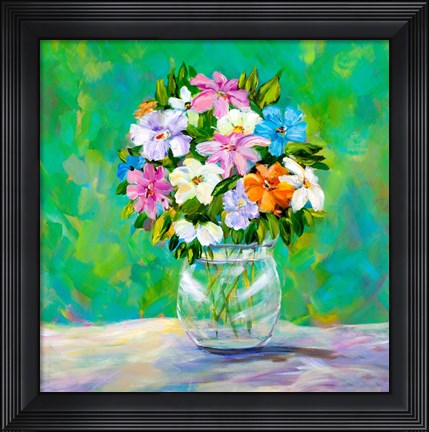 Framed Spring Garden Bouquet Print